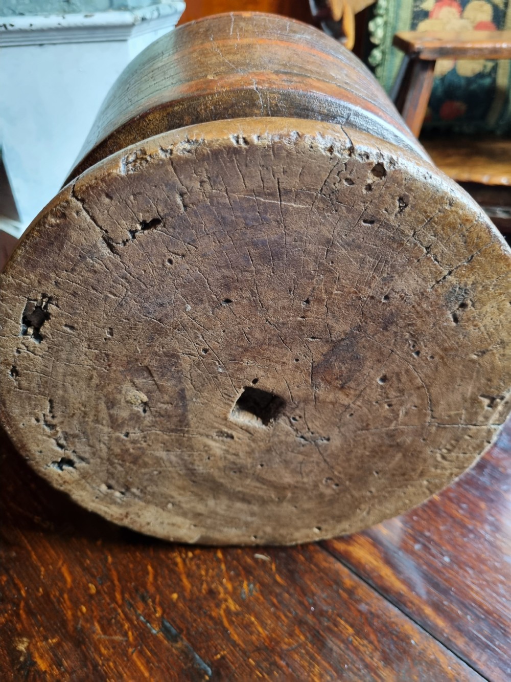 ANTIQUE MASSIVE TREEN PESTLE View II