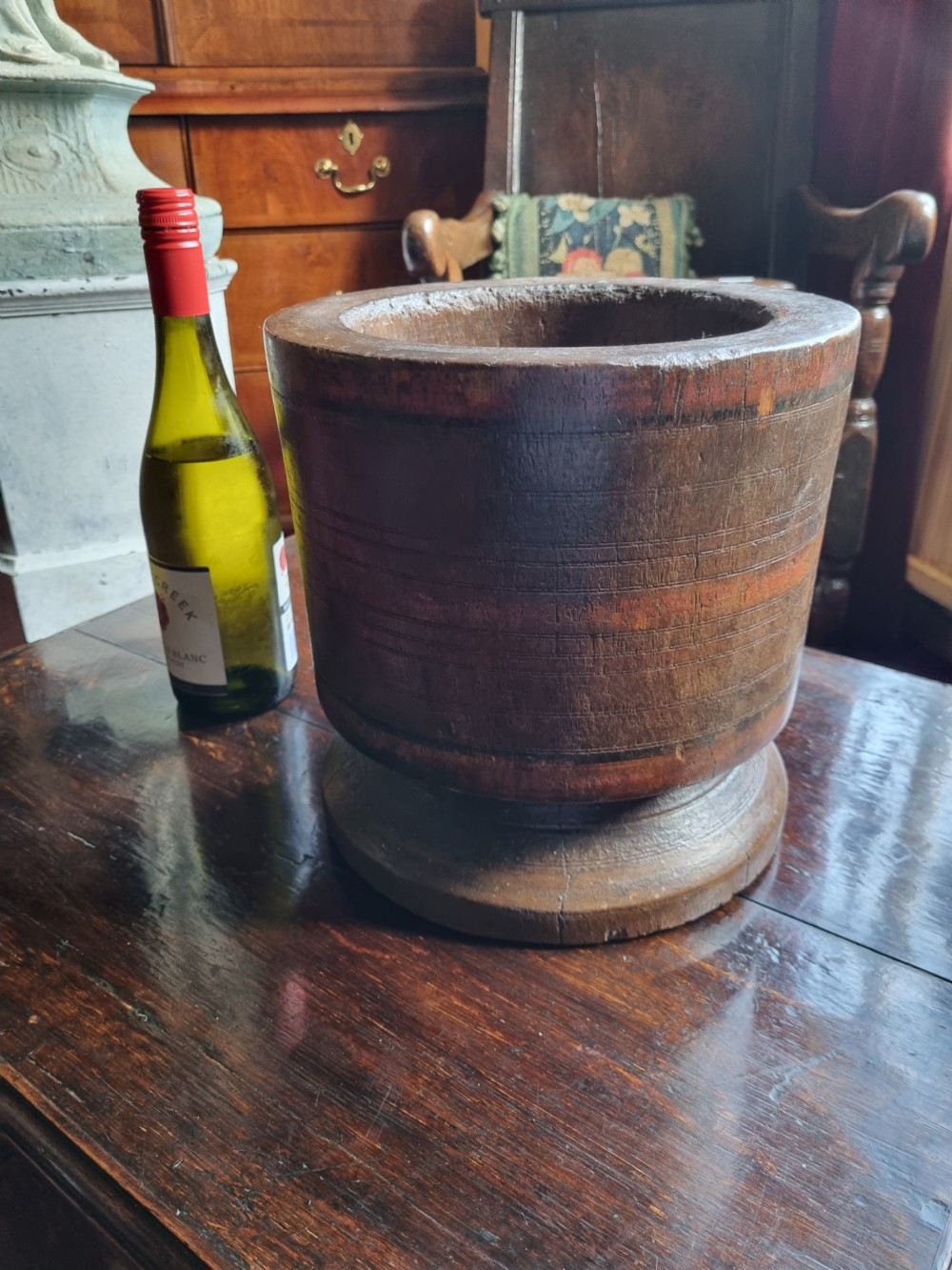 ANTIQUE MASSIVE TREEN PESTLE View VI