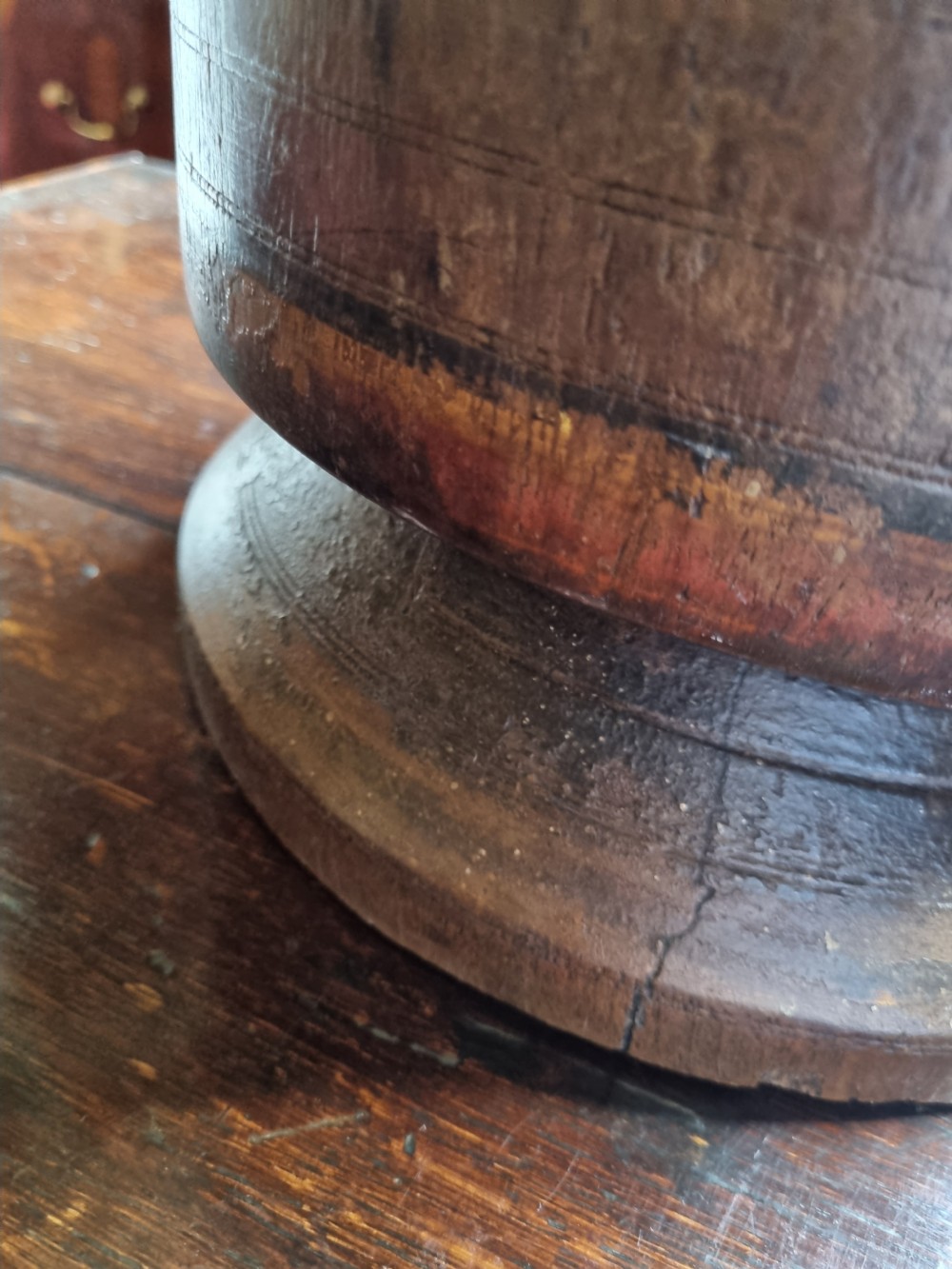 ANTIQUE MASSIVE TREEN PESTLE View VIII