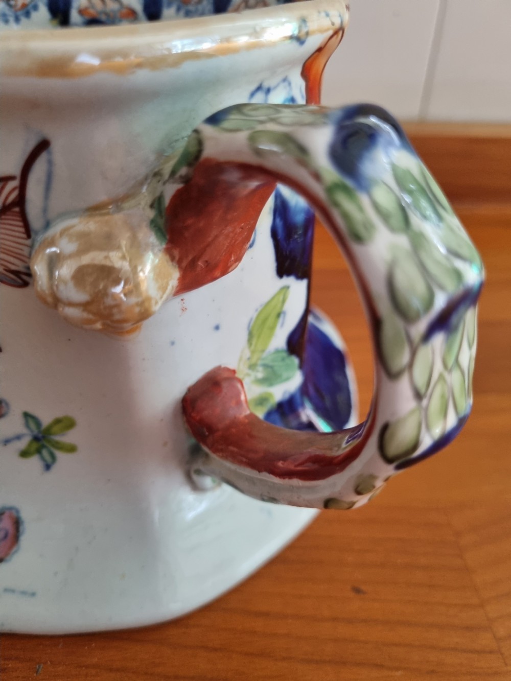 LARGE 19THC MASON,S IRONSTONE MUG  View III