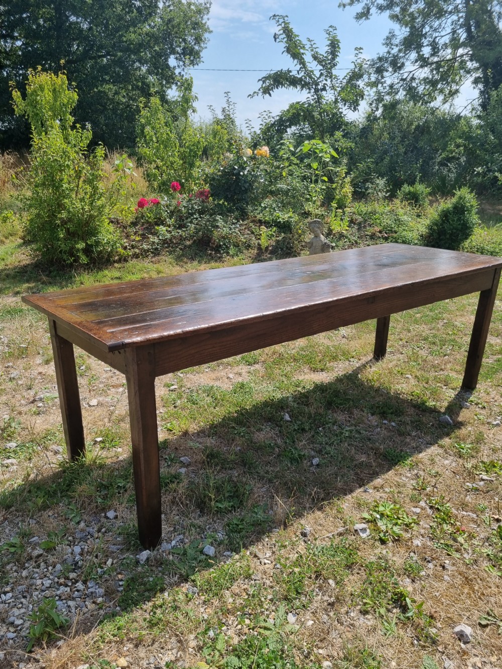  7FT + 18THC WELSH OAK  FARM TABLE. View II