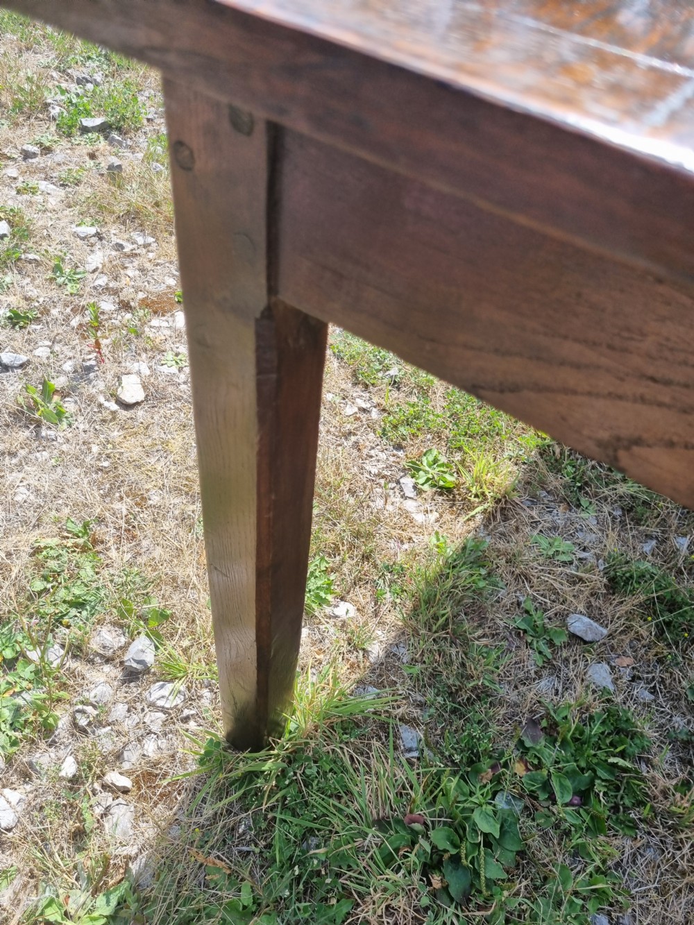  7FT + 18THC WELSH OAK  FARM TABLE. View III