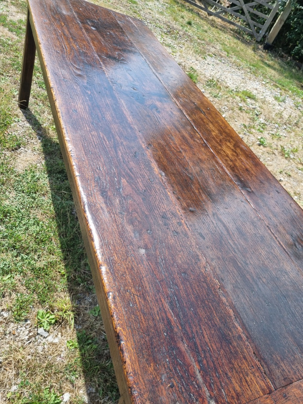  7FT + 18THC WELSH OAK  FARM TABLE. View IV