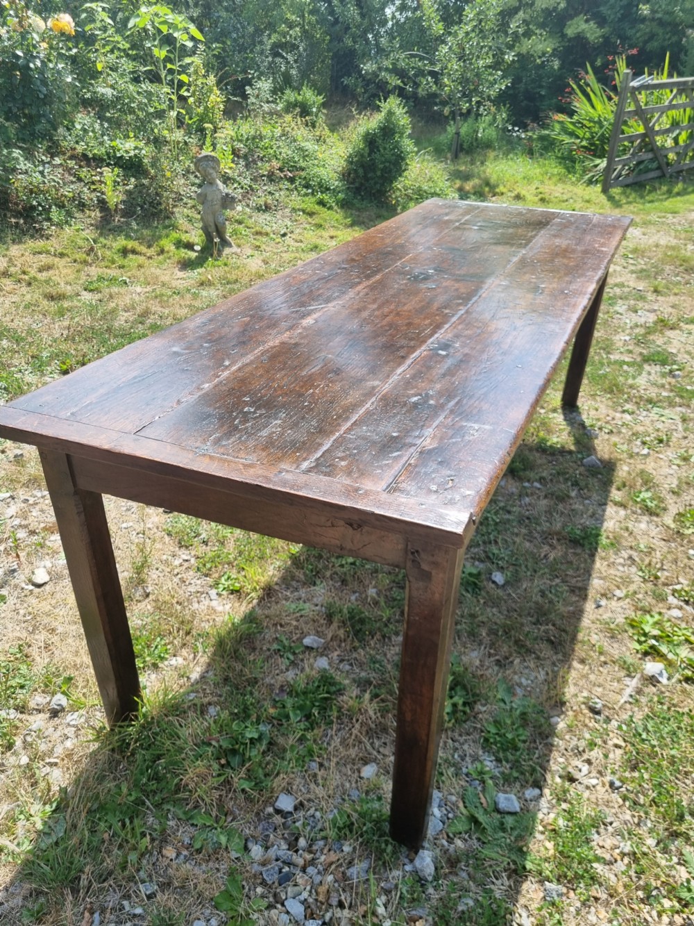  7FT + 18THC WELSH OAK  FARM TABLE. View VI