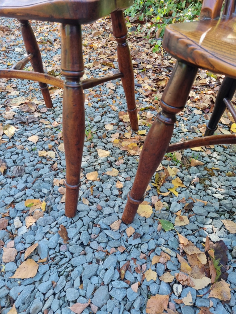 ANTIQUE E19THC YEW WOOD WINDSOR ARMCHAIR View VI