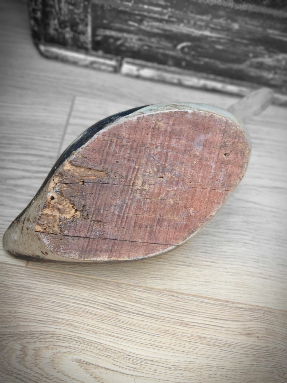 ANTIQUE WOODEN DECOY DUCK  View III
