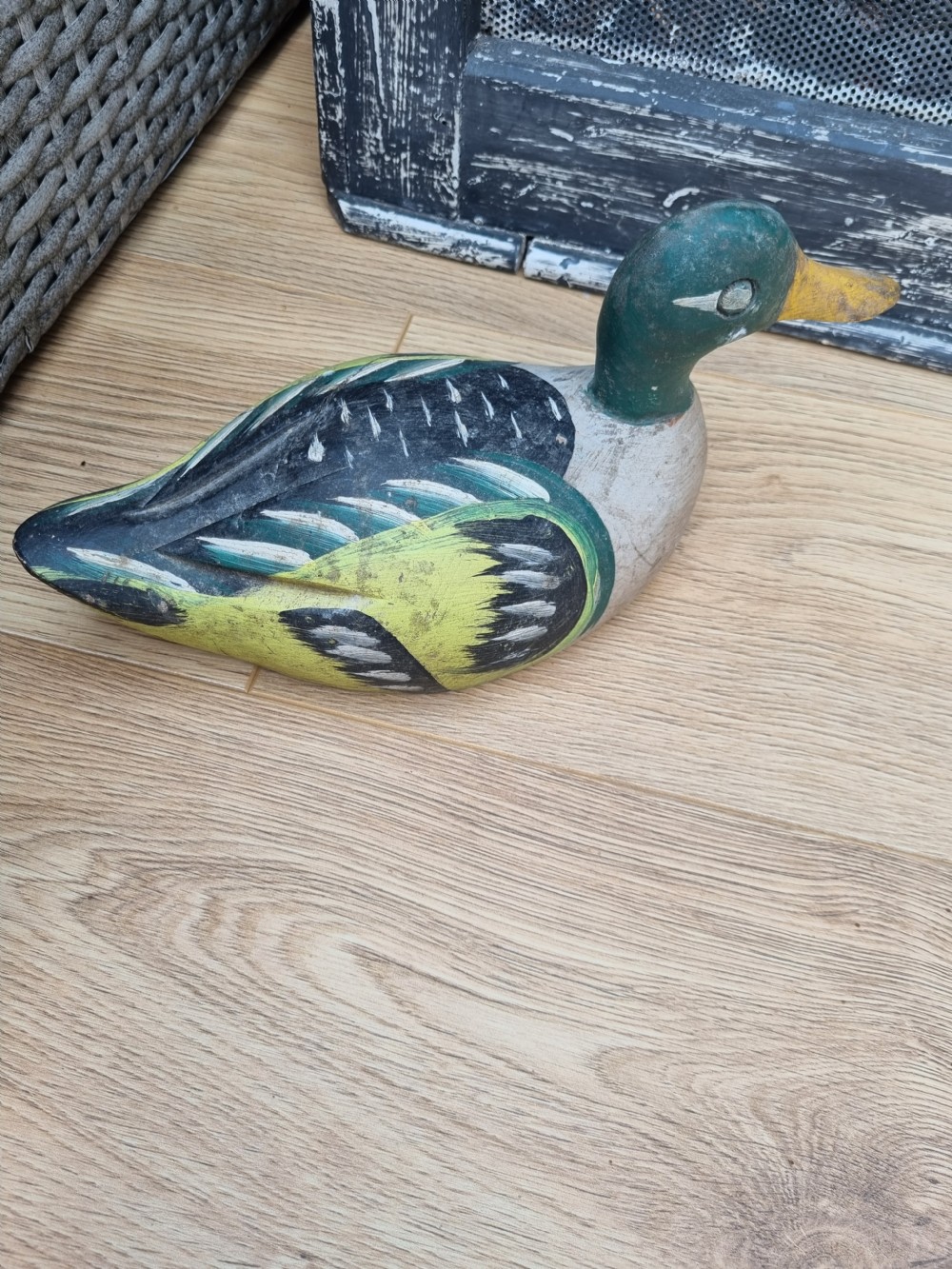 ANTIQUE WOODEN DECOY DUCK  View VIII