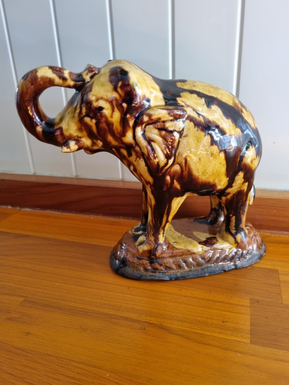 ENGLISH 
 18THC  POTTERY  MODEL OF AN ELEPHANT  View VII