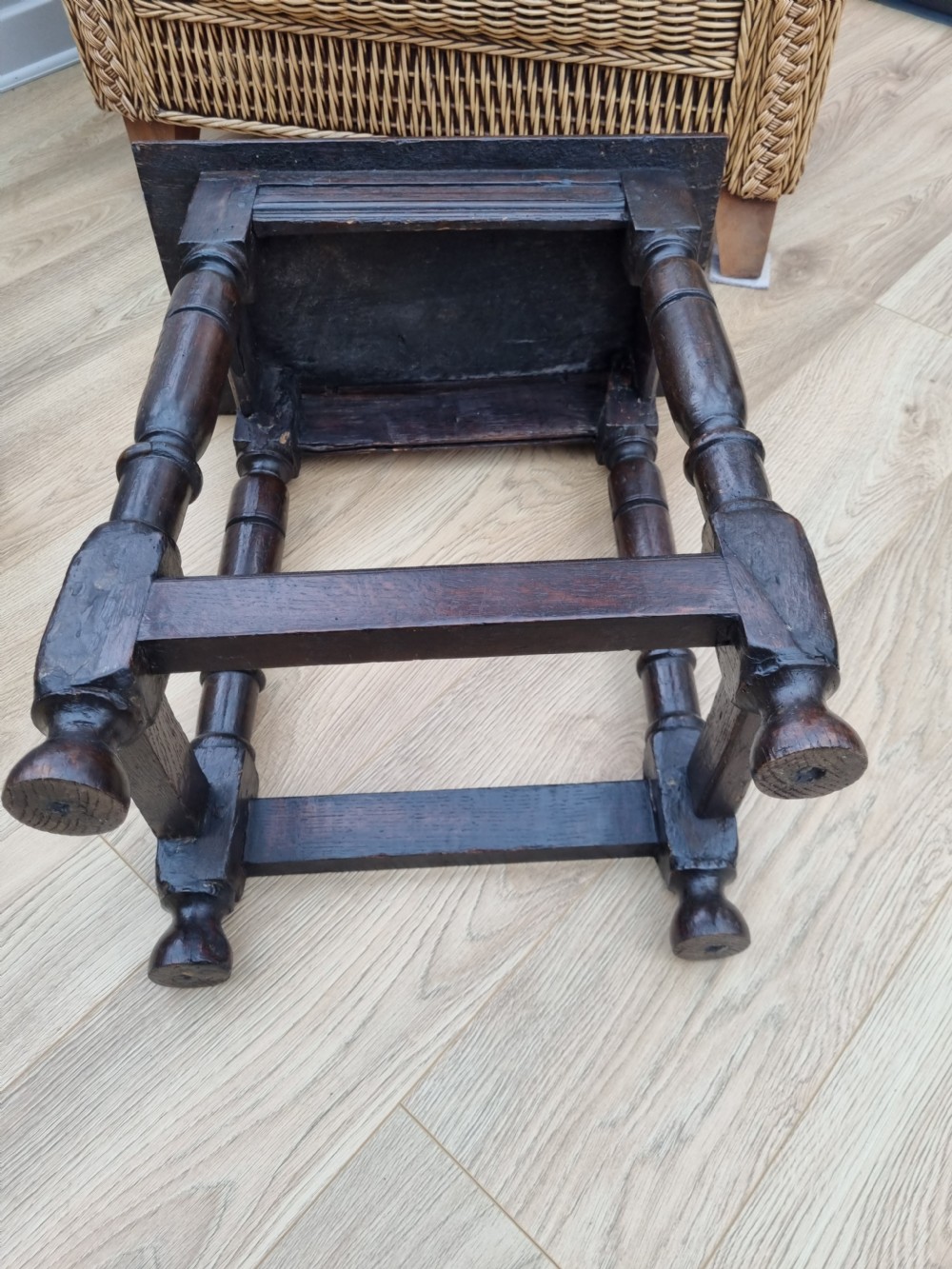 MID 17THC OAK TALL JOINT STOOL View IV