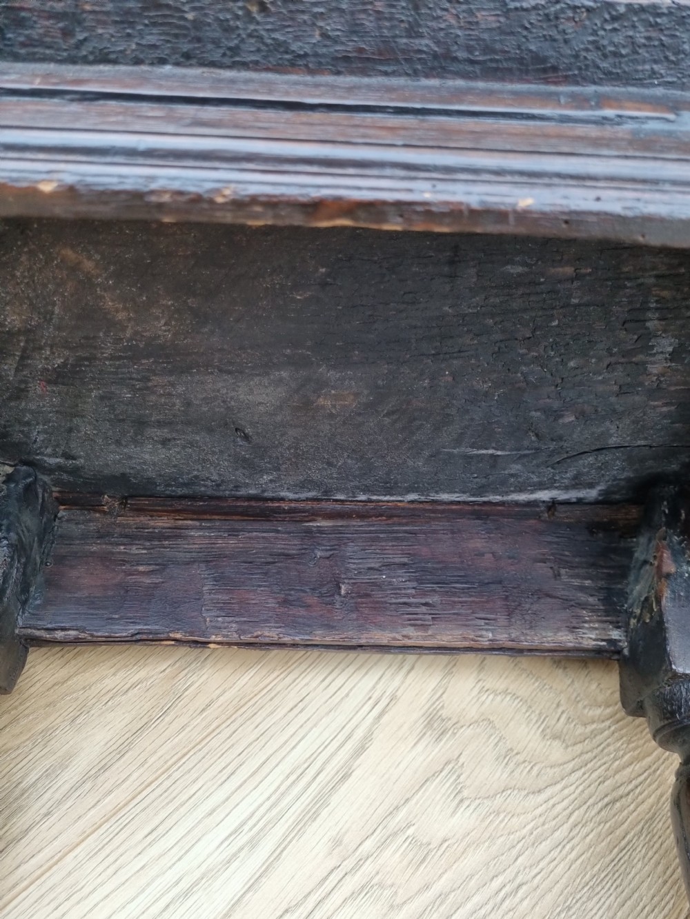 MID 17THC OAK TALL JOINT STOOL View III