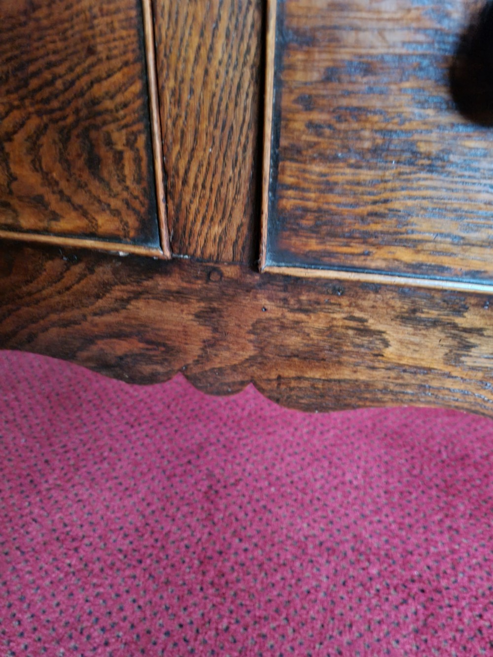 ANTIQUE OAK/ ELM SHROPSHIRE DRESSER BASE/ SIDE SERVER View III