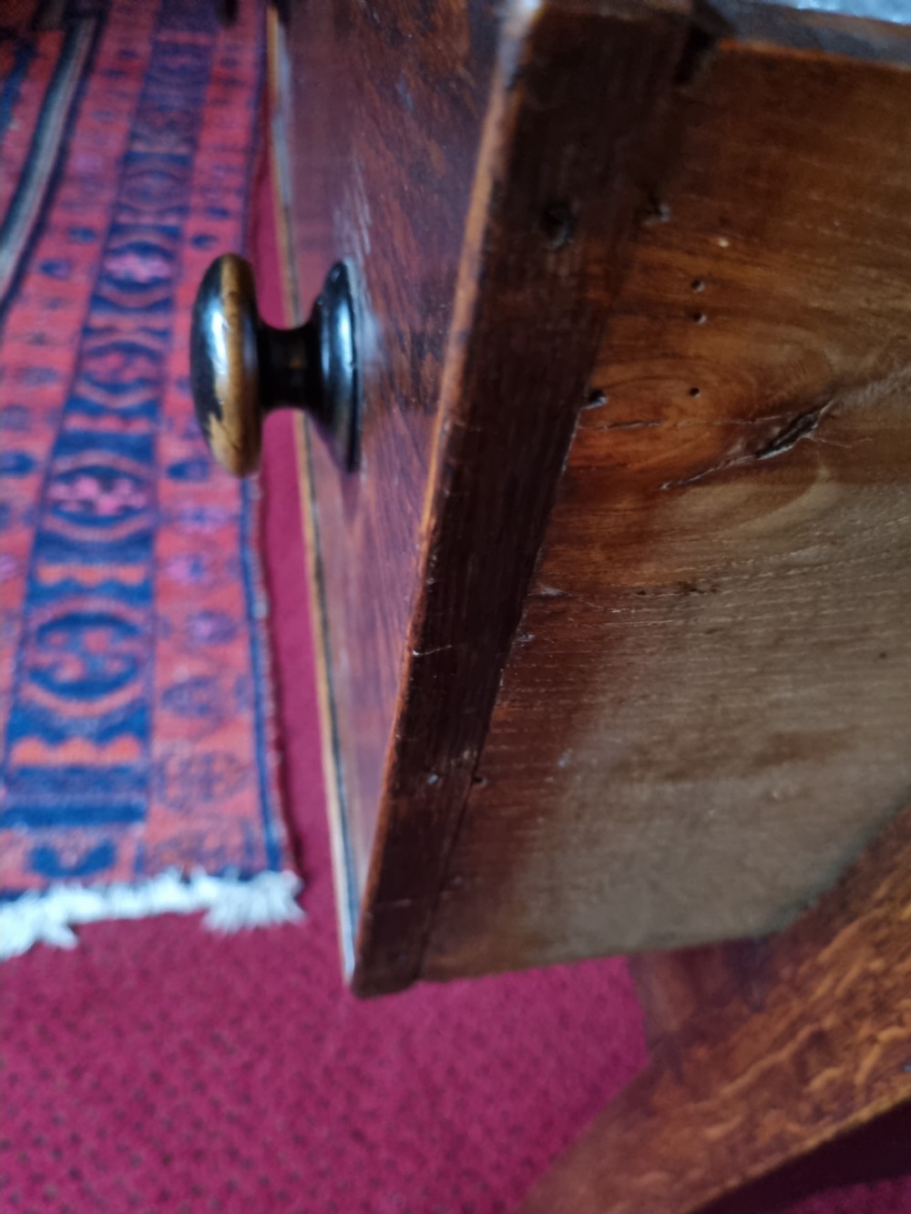 ANTIQUE OAK/ ELM SHROPSHIRE DRESSER BASE/ SIDE SERVER View V