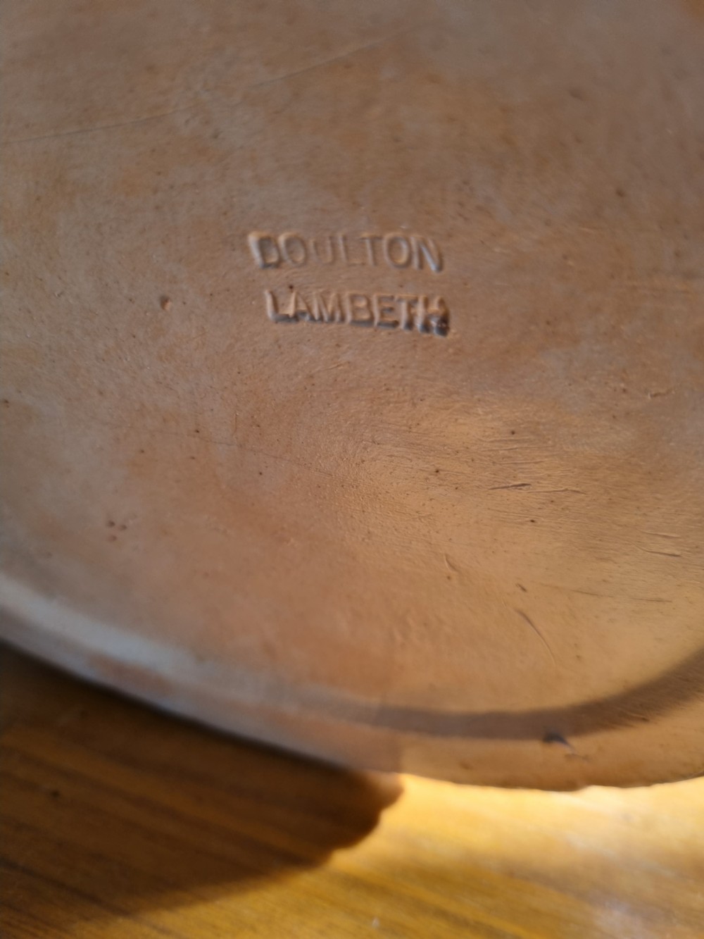 MASSIVE  19THC STONEWARE JUG FEATURING LAMBETH BACKSTAMP View III