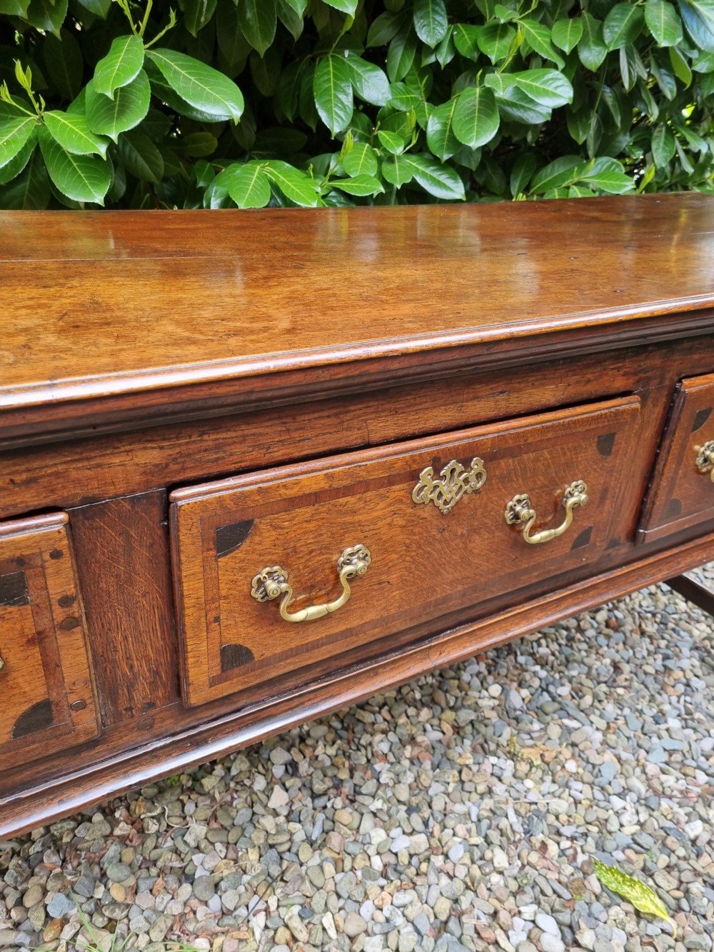 ANTIQUE E 18THC OAK SERVING/ DRESSER BASE.C1730 View VI