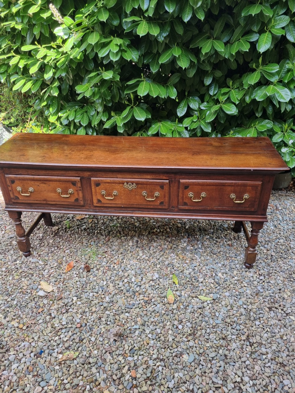 ANTIQUE E 18THC OAK SERVING/ DRESSER BASE.C1730 View VII