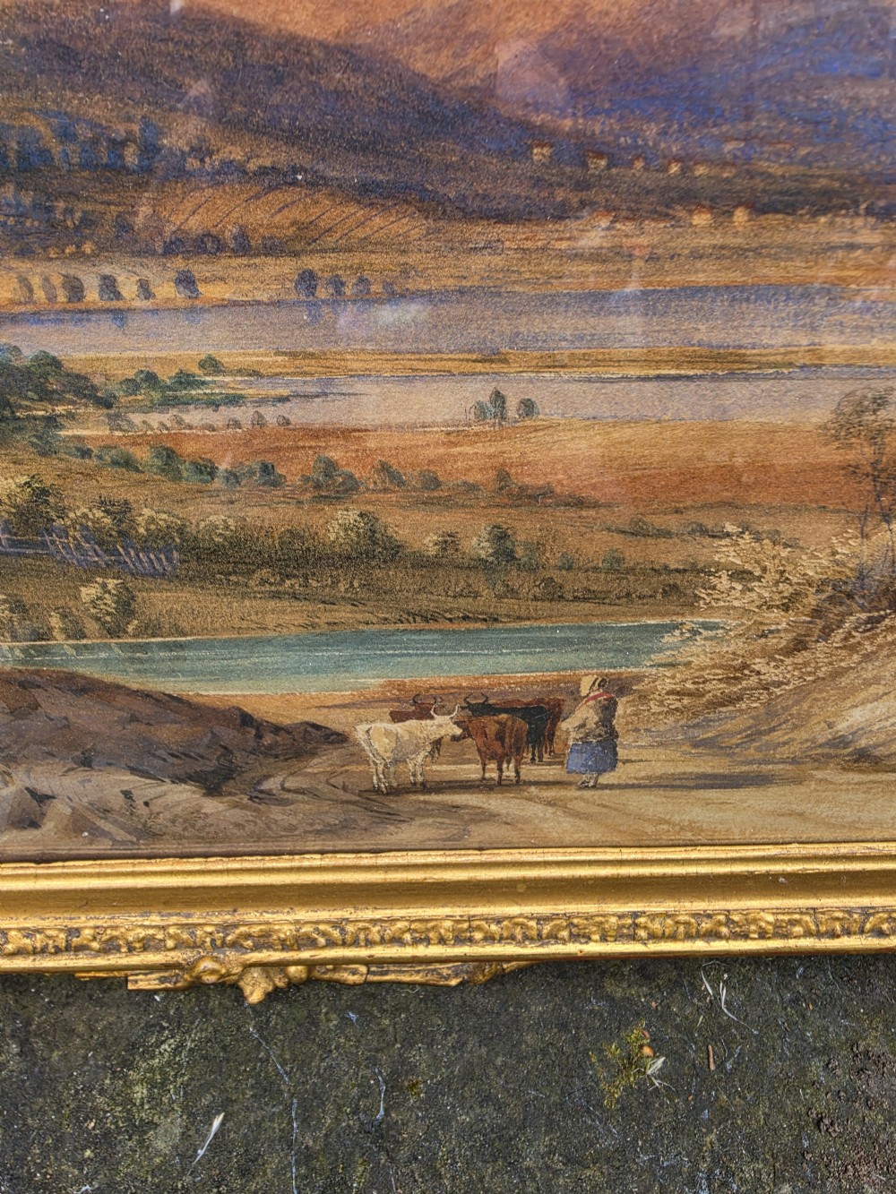 A PAIR OF 19THC DATED1852 WATERCOLOURS OF TWO LAKES View VI