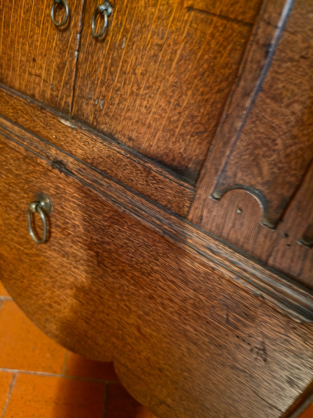 GEORGIAN OAK  NIGHT STAND/ BEDSIDE CUPBOARD View V