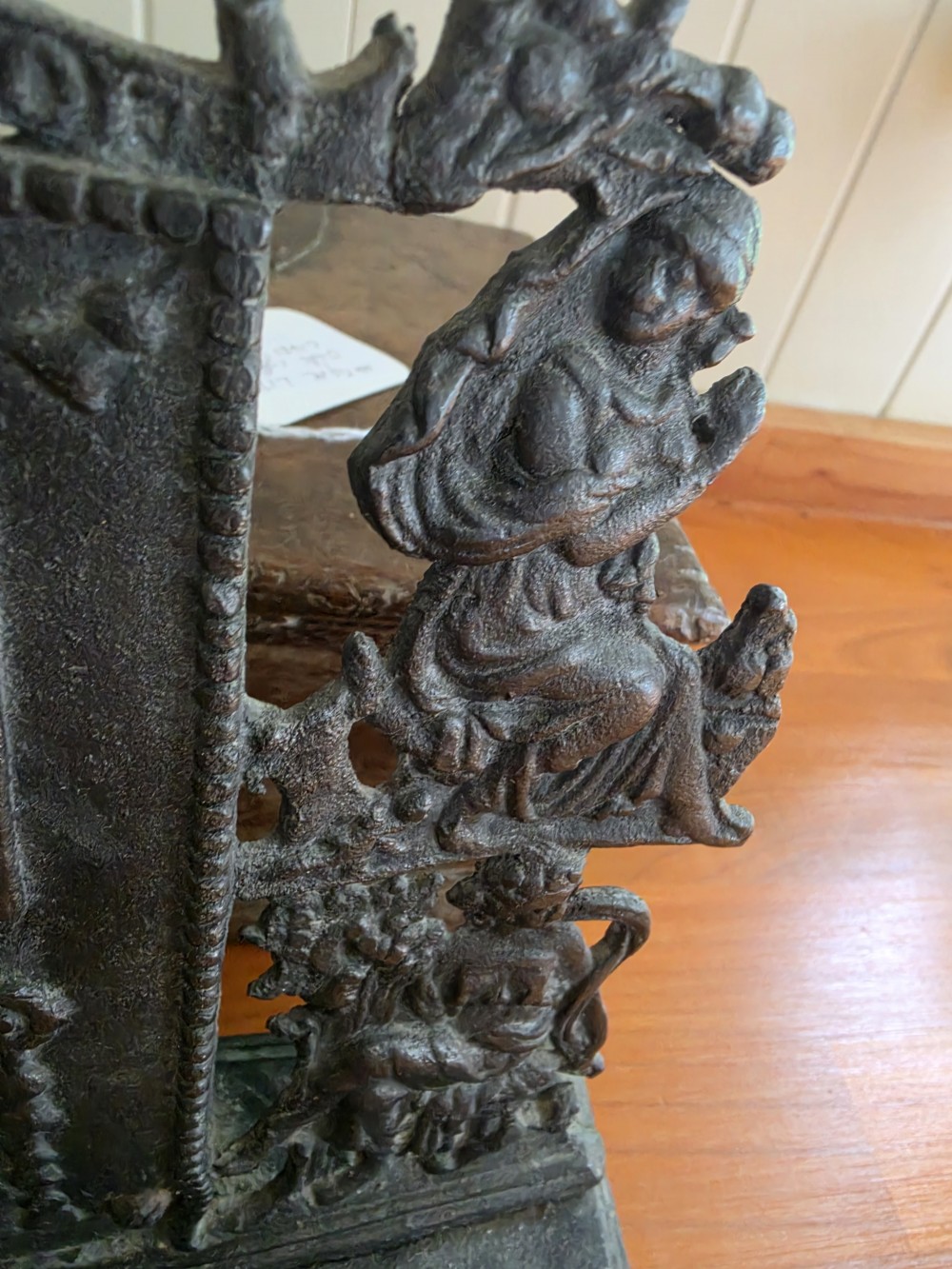 SUPERB E 19THC CAST IRON MINATURE FIRE SURROUND View V