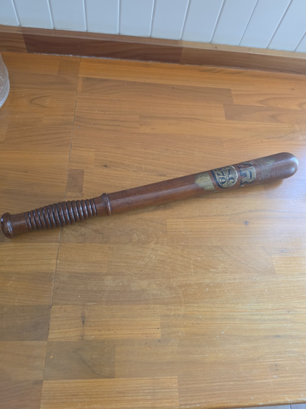 19THC SPECIAL CONSTABLE MAHOGANY TRUNCHEON View IV
