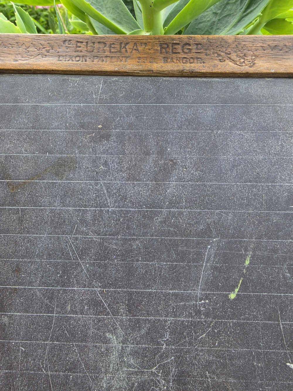 ANTIQUE WELSH 19THC SLATE CHILD,S  SCHOOL BOARD View II