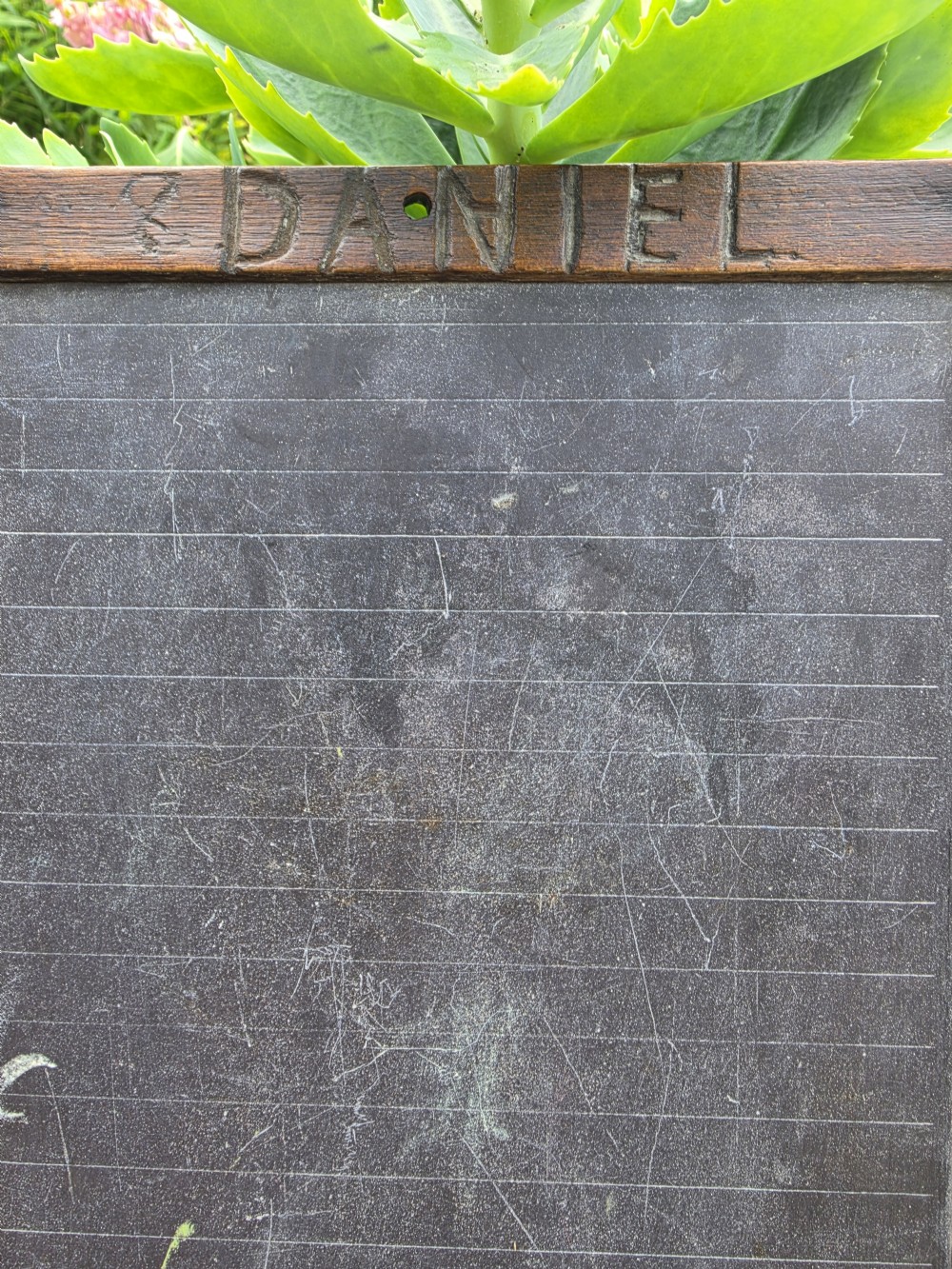 ANTIQUE WELSH 19THC SLATE CHILD,S  SCHOOL BOARD View IV