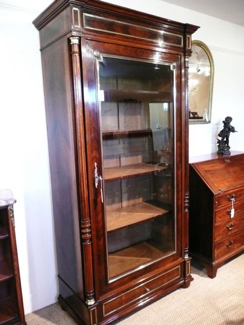 Bookcase Rosewood Brass
