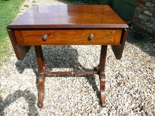 Sofa Table Rosewood. Edwardian