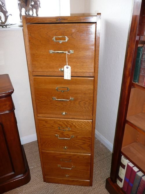 Oak Office Filing Cabinet