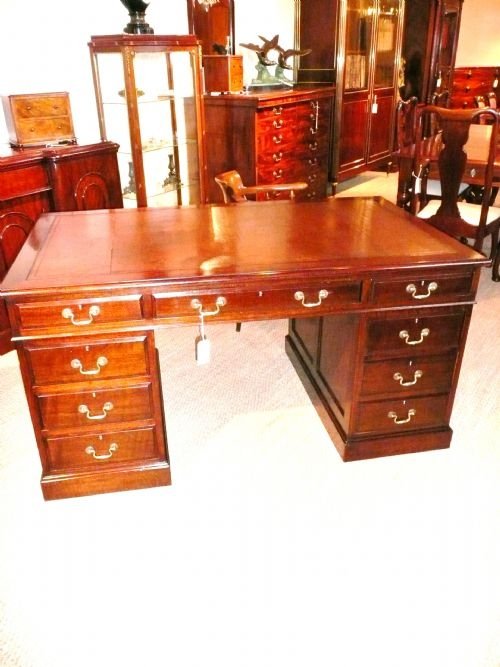 Mahogany Pedestal Desk