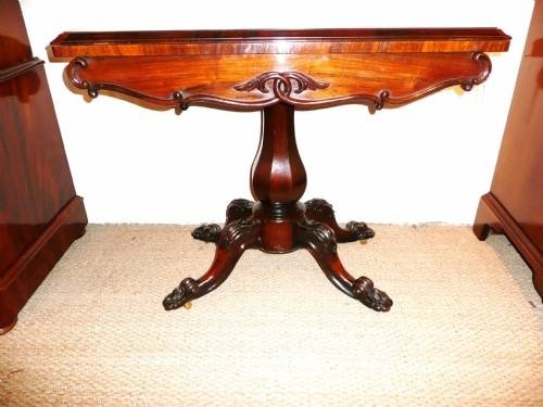 Card Table Rosewood Victorian