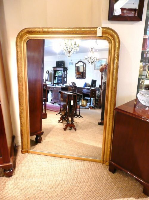 Overmantle Mirror Gilt