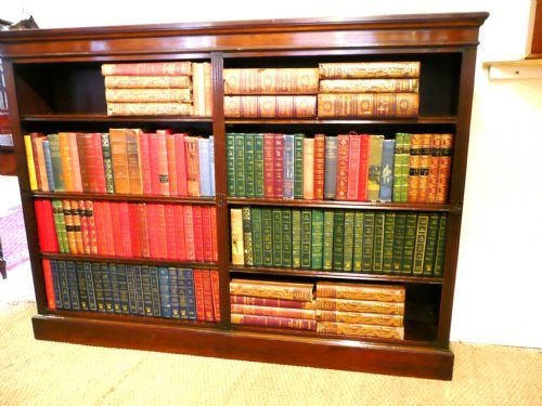 Mahogany Bookcase. Open Edwardian