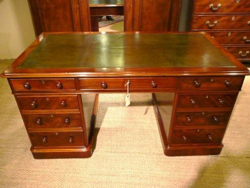 Desk Pedestal Antique Victorian