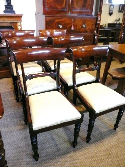 Dining Chairs Mahogany Set of 6