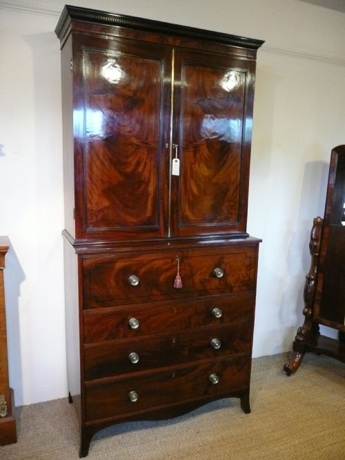 Mahogany Bookcase Secretaire C1800