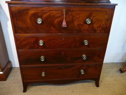 fig 1. MAHOGANY BOOKCASE SECRETAIRE C1800