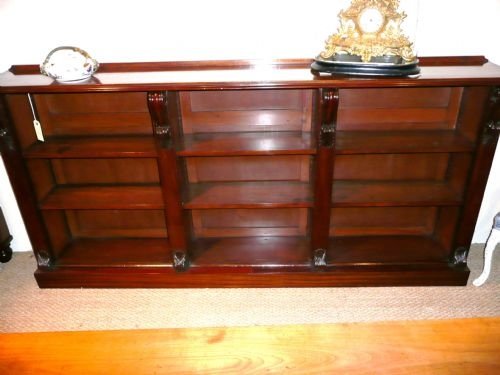 Mahogany Open Bookcase   C1865