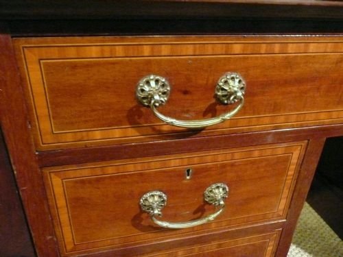 fig 1. MAHOGANY WRITING DESK EDWARDIAN