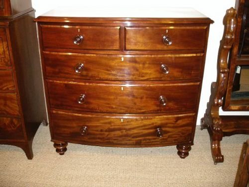 Victorian Mahogany Bowfront Chest of Drawers