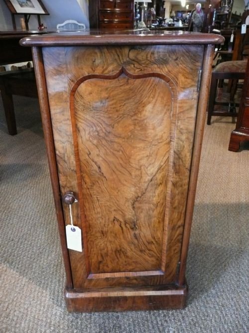 Bedside Cabinet Victorian Walnut