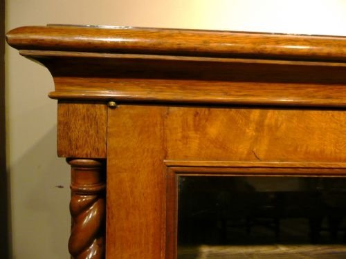 fig 1. LARGE OAK BOOKCASE EDWARDIAN