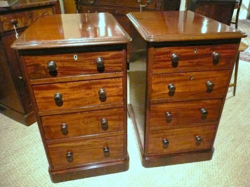 Mahogany Bedside Cabinets