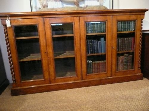 Large Oak Bookcase Edwardian