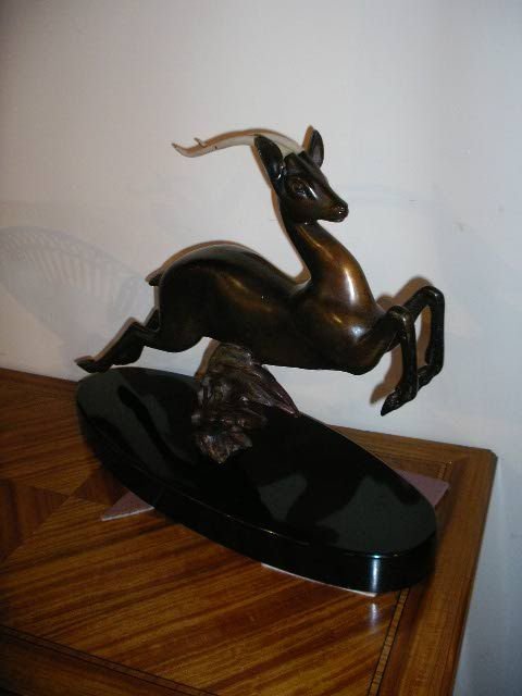 fig 1. ART DECO SPLETER ANTELOPE