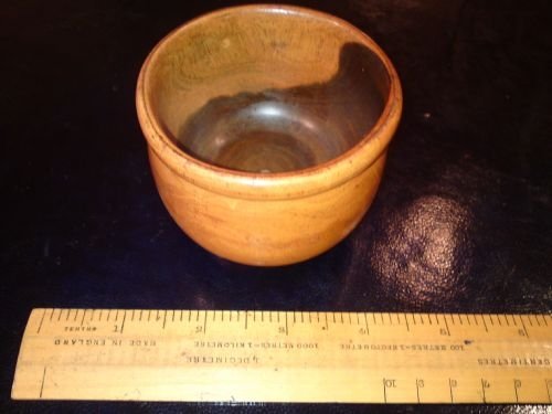 Small Turned Lignum Vitae Pot