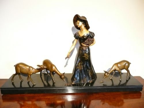 Spelter Figure Art Deco