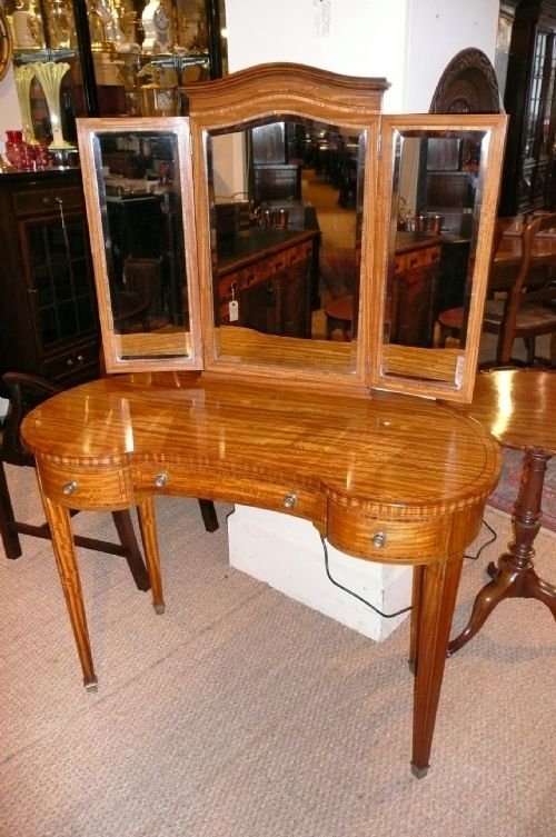 Dressing Table Edwardian Satinwood