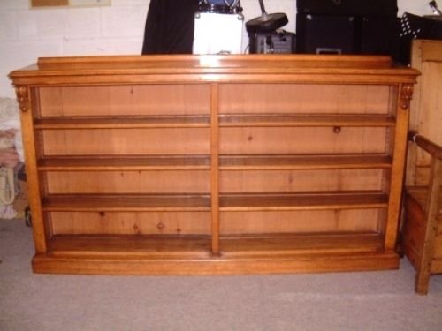 Bookcase Long Oak Open