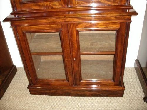 fig 1. VICTORIAN MAHOGANY BOOKCASE