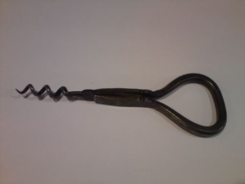 Folding Steel Bow Corkscrew with Carriage Key